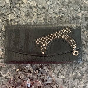 Black Leather Salvatore Ferragamo Wallet